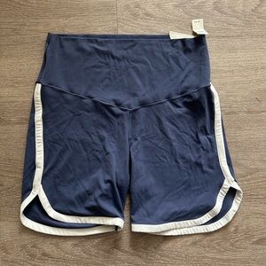 Aerie OFFLINE Real Me Xtra 7" Track Bike Short in Fresh Bright (Navy) Size XL